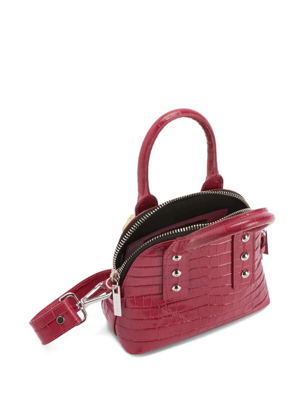 Giuseppe Zanotti Leren schoudertas Rood