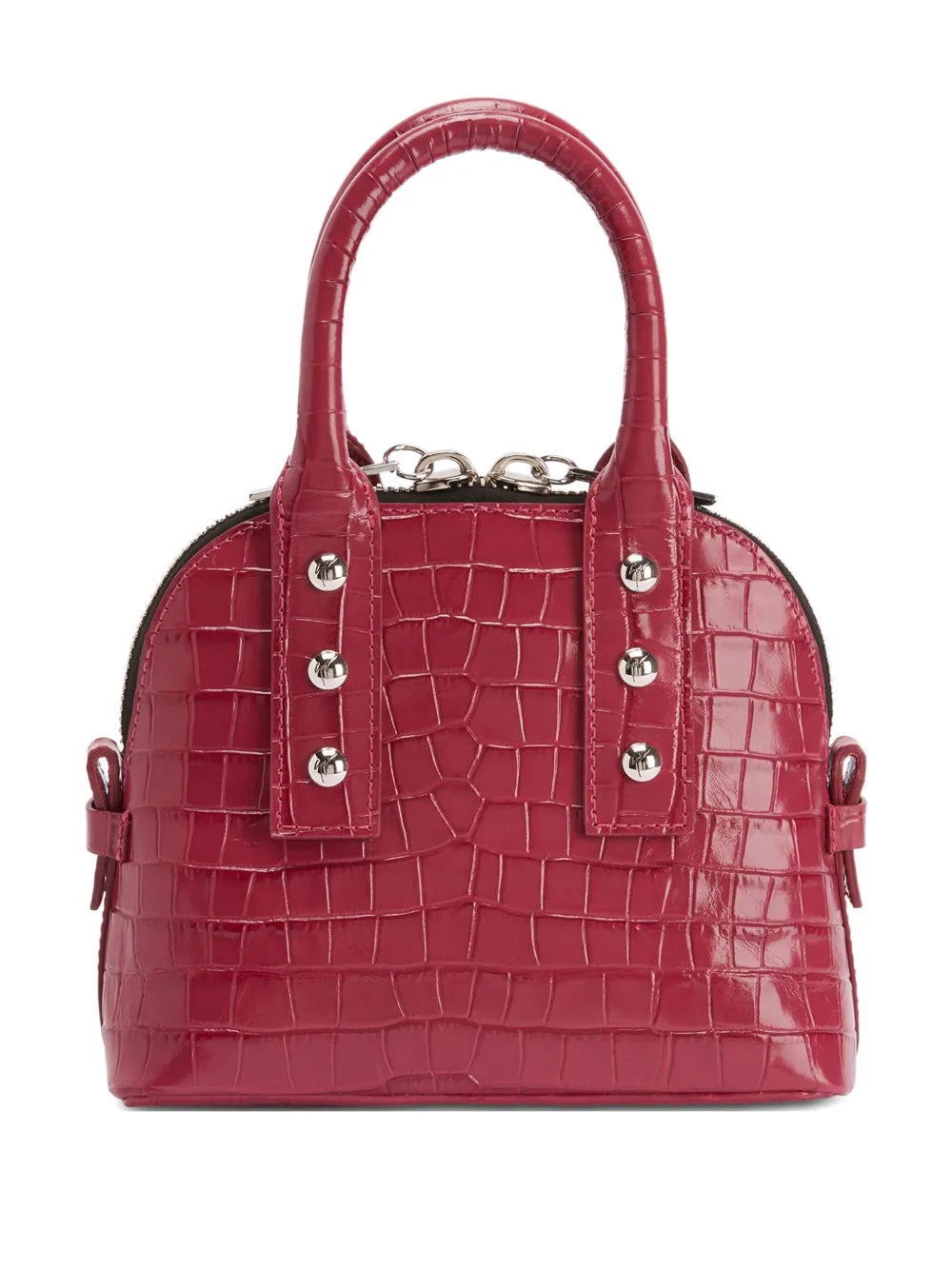 Giuseppe Zanotti Leren schoudertas Rood