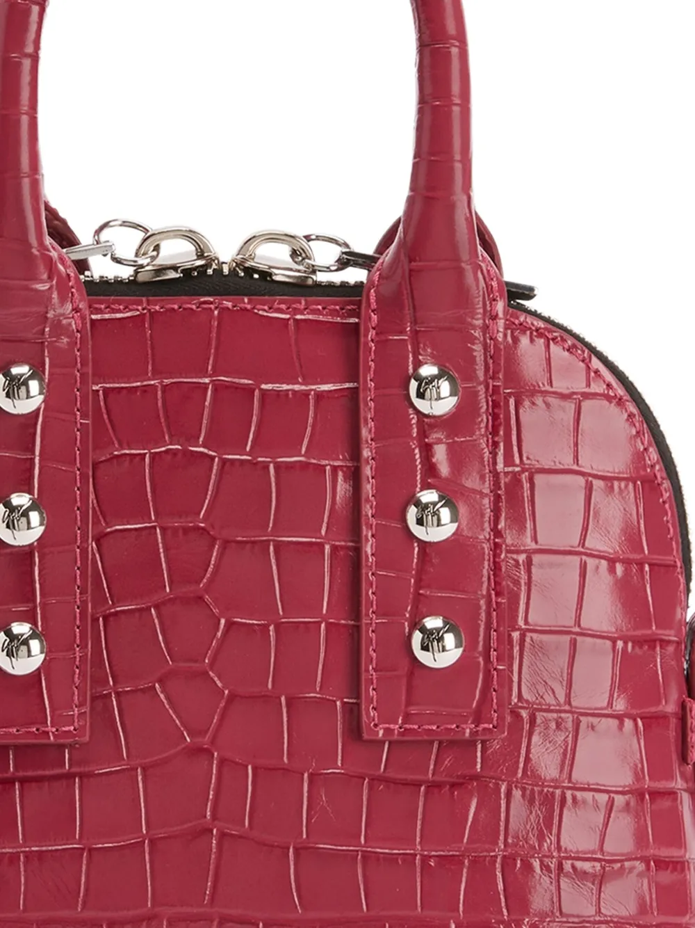 Giuseppe Zanotti Leren schoudertas Rood