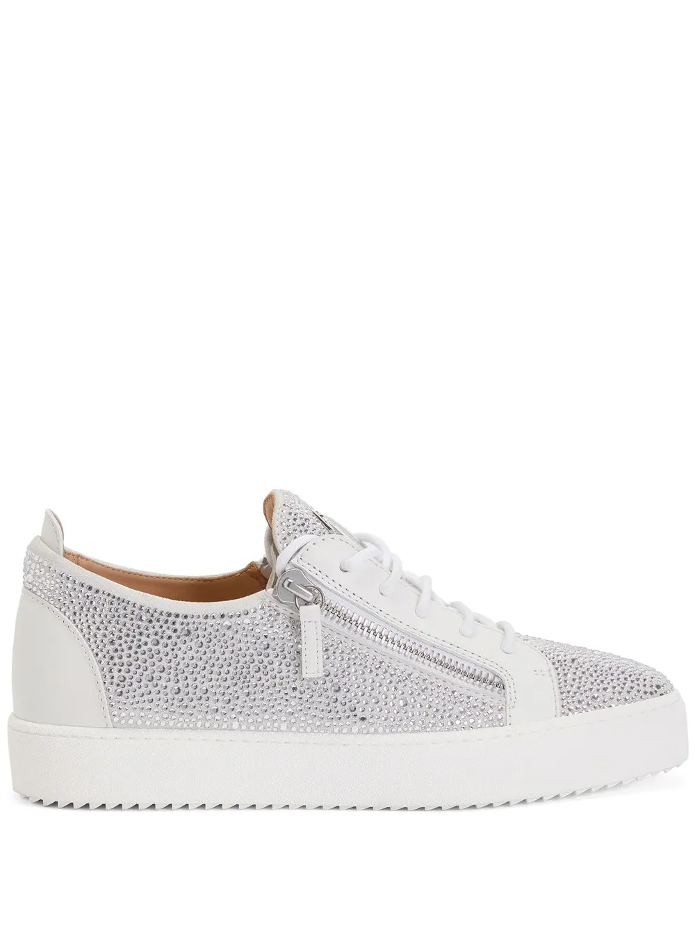 Giuseppe Zanotti Sneakers con strass - Bianco