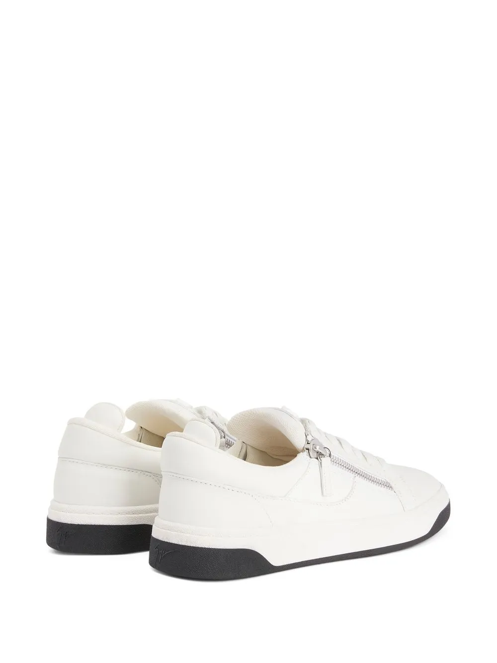  Giuseppe Zanotti Gz94 Sneakers Mit Doppeltem Reißverschluss   Weiß 