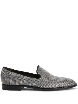 Giuseppe Zanotti Crystal Lewis Loafers | Black | FARFETCH display picture 1