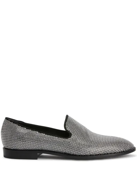 Giuseppe Zanotti Jareth Disco crystal-embellished loafers