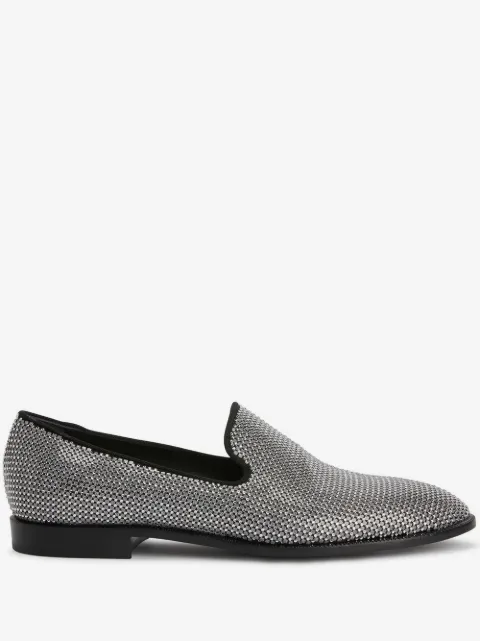 Giuseppe Zanotti Jareth Disco crystal-embellished loafers