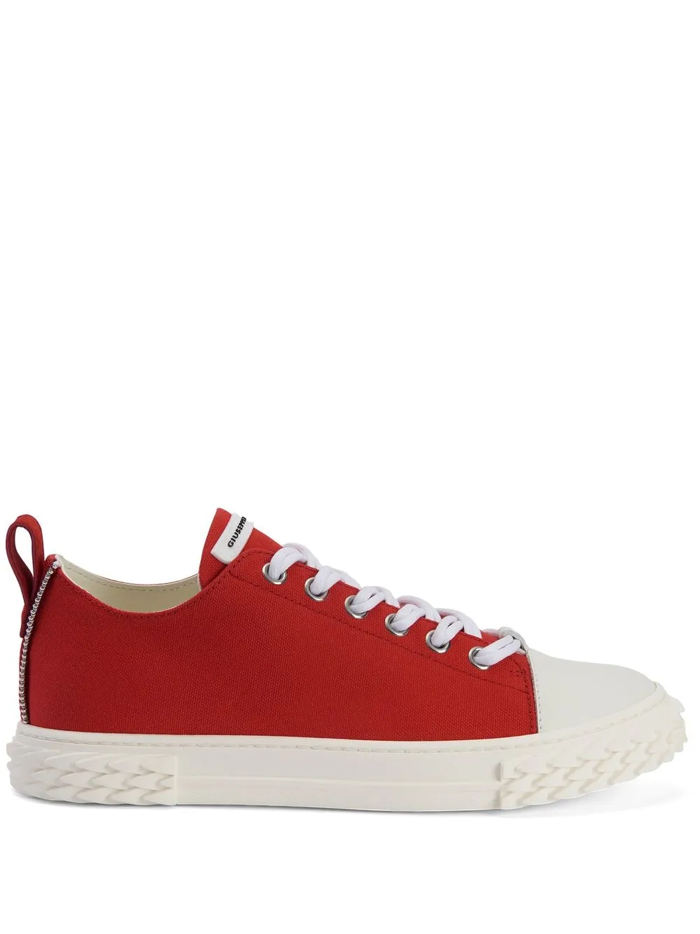 Giuseppe Zanotti contrast-toe low-top sneakers Red