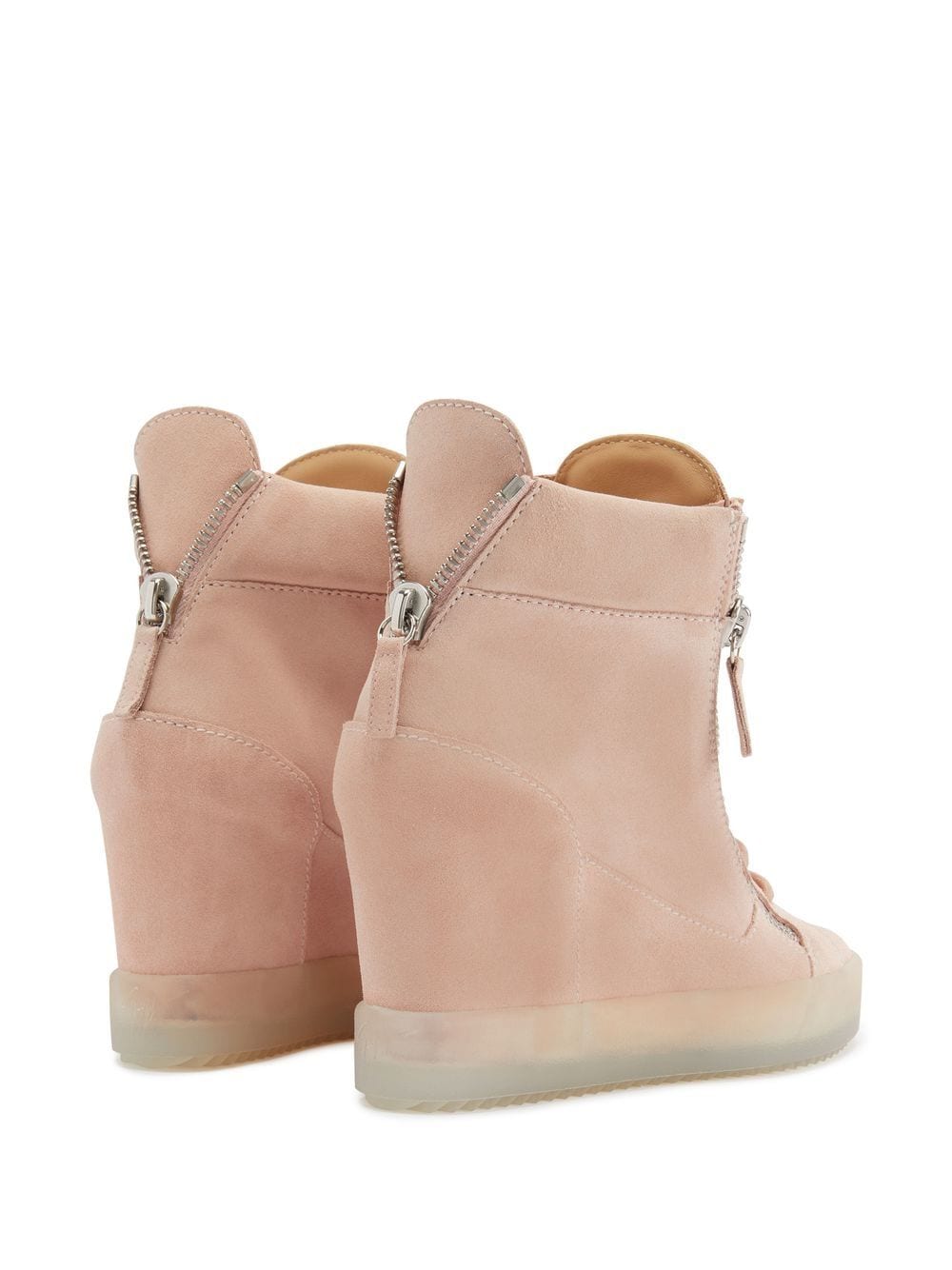 Shop Giuseppe Zanotti Concealed-wedge Sneakers In Pink