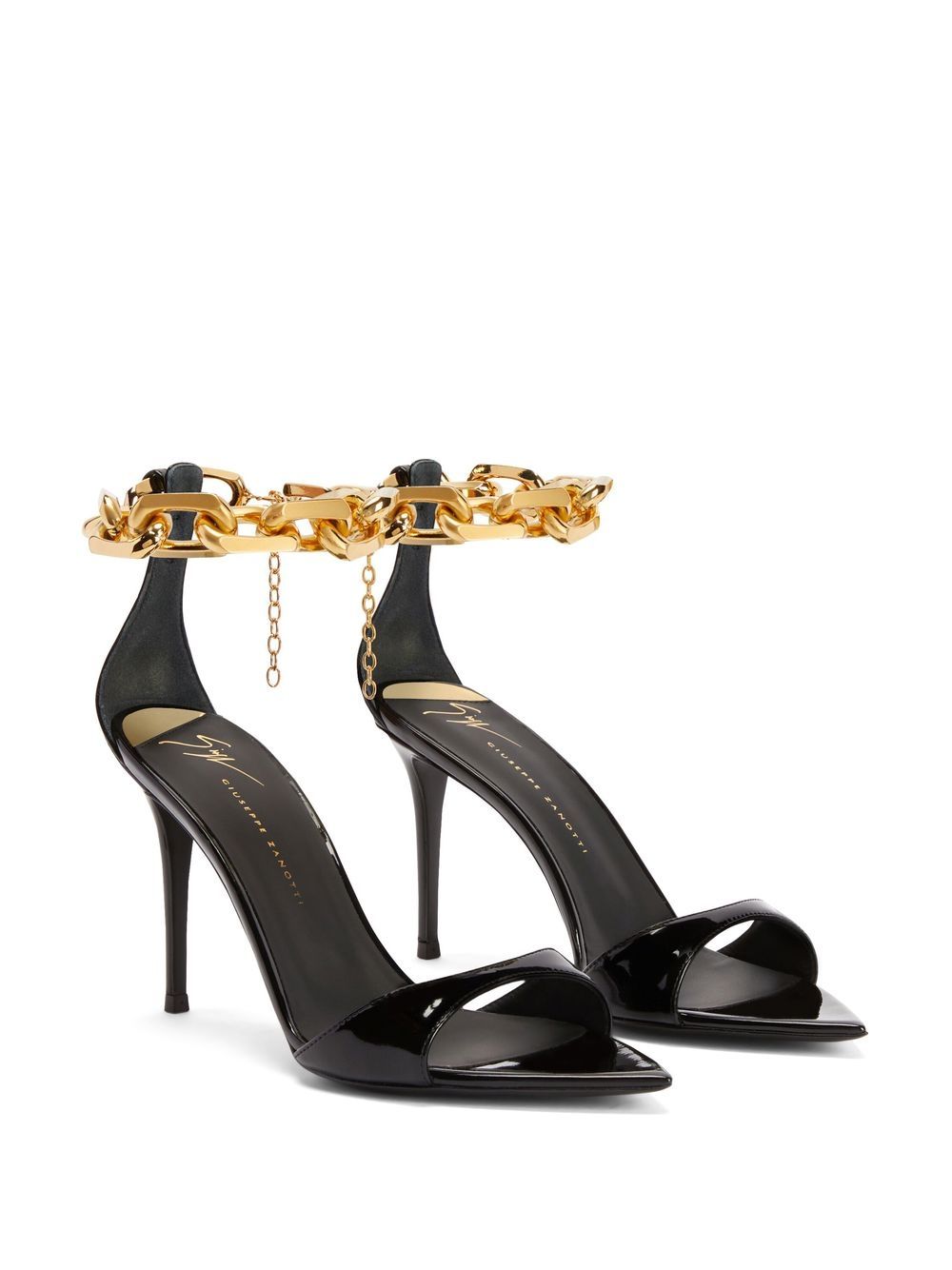 Giuseppe Zanotti Leren sandalen - Zwart