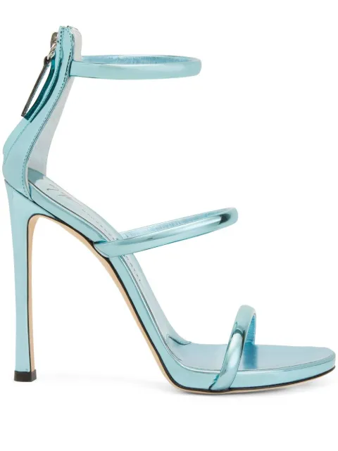 Giuseppe Zanotti sandaler med metallisk effekt