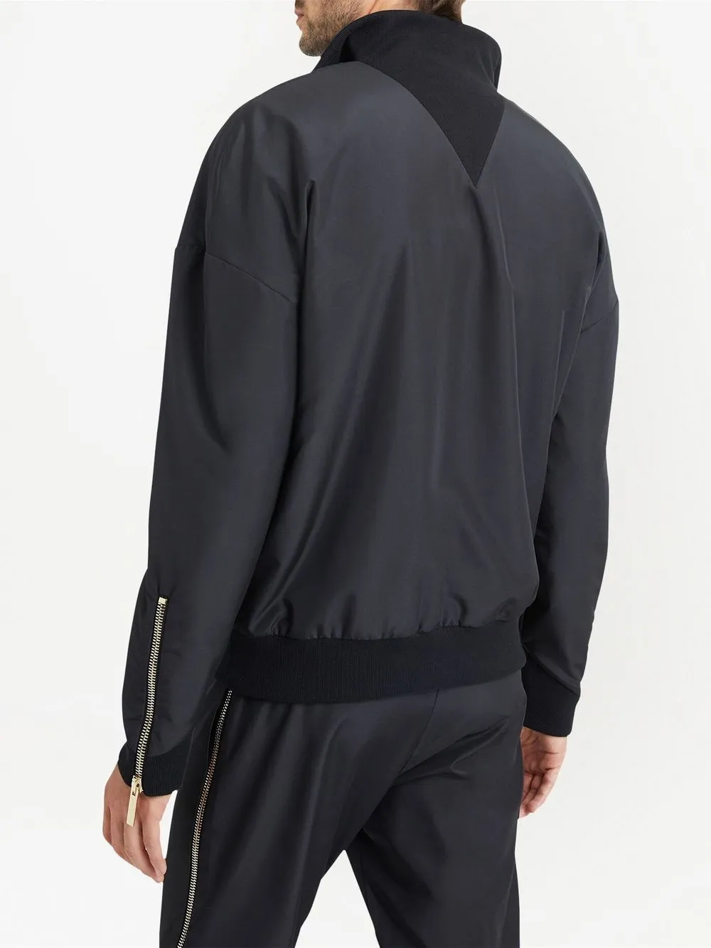 Giuseppe Zanotti embroidered-logo zip-up Bomber Jacket - Farfetch