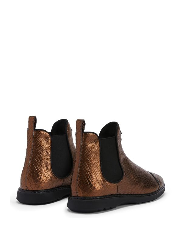 Crocodile skin ankle online boots