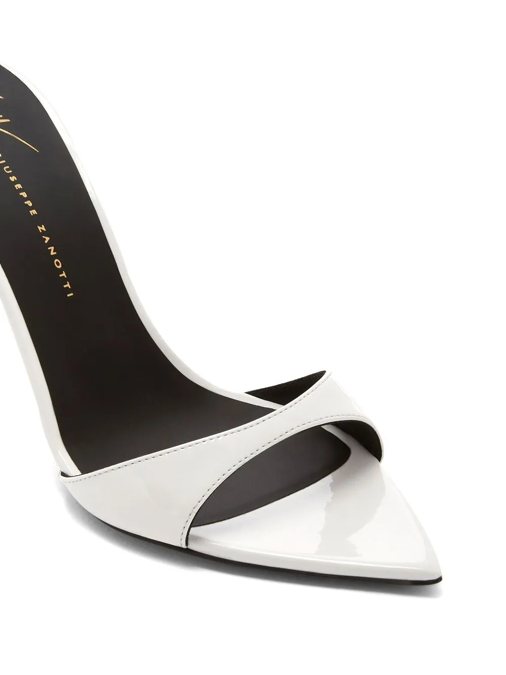 Giuseppe Zanotti Intriigo Pointed 90mm Sandals In White