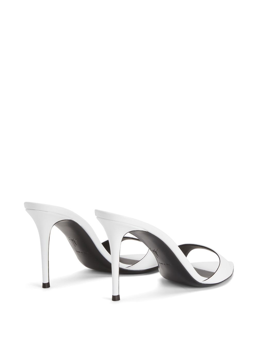 Shop Giuseppe Zanotti Intriigo Pointed 90mm Sandals In White