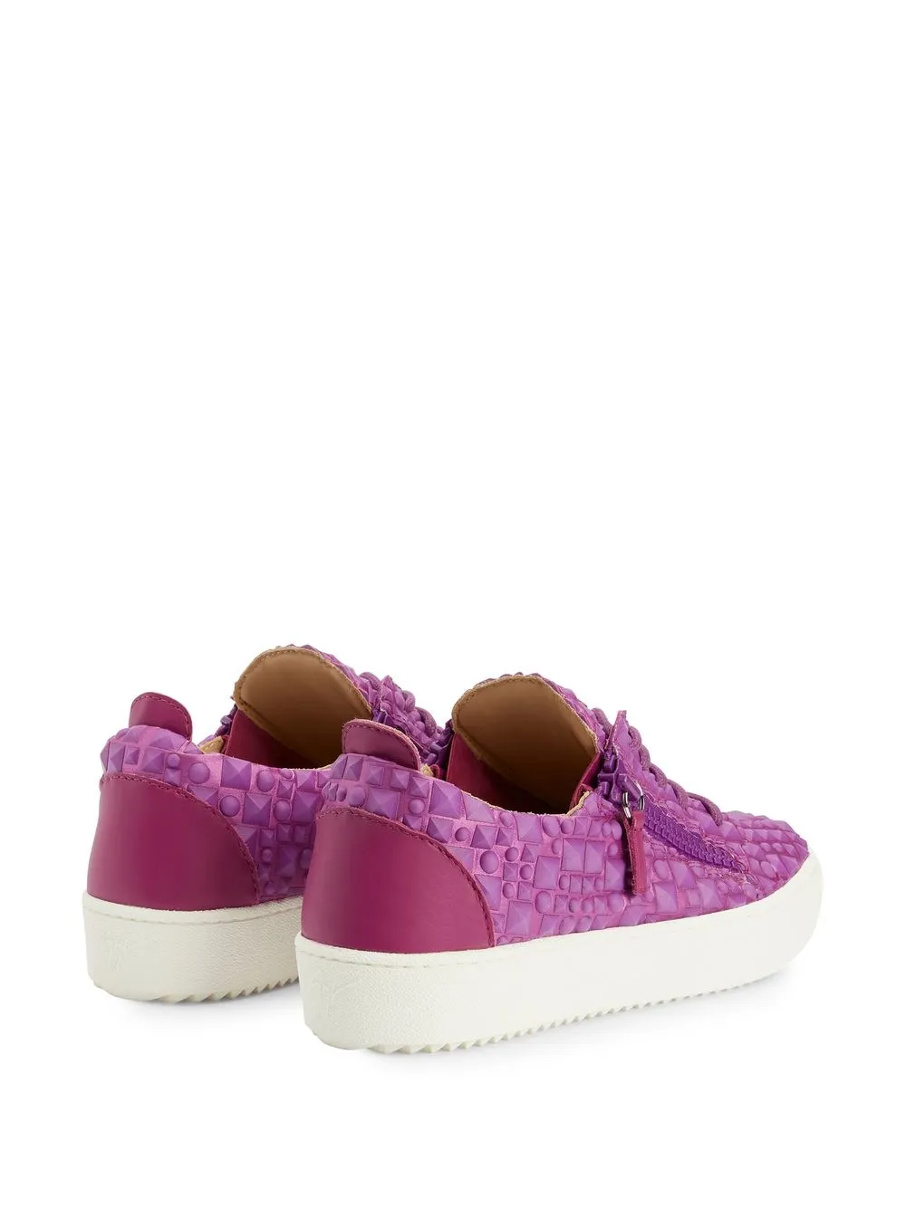 Giuseppe Zanotti 3D detailing low-top trainers Purple