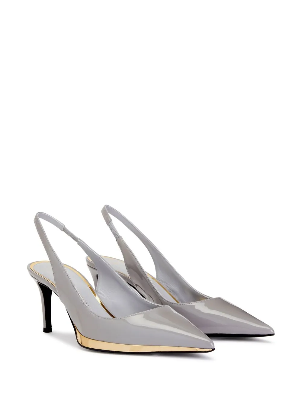 Giuseppe Zanotti Virgyn 70mm slingback pumps Grey