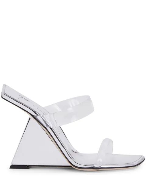 Giuseppe Zanotti Lilii Borea transparent wedge sandals 