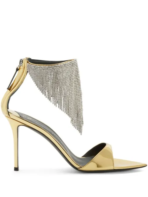 Giuseppe Zanotti crystal-embellished metallic sandals 