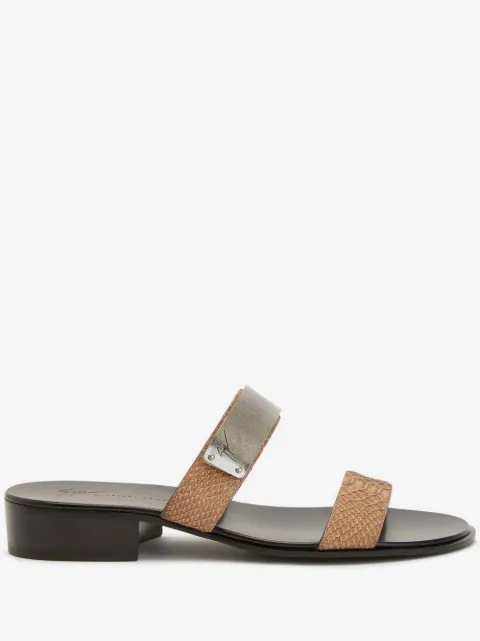 Giuseppe Zanotti Ignazio Pantoletten mit Doppelriemen