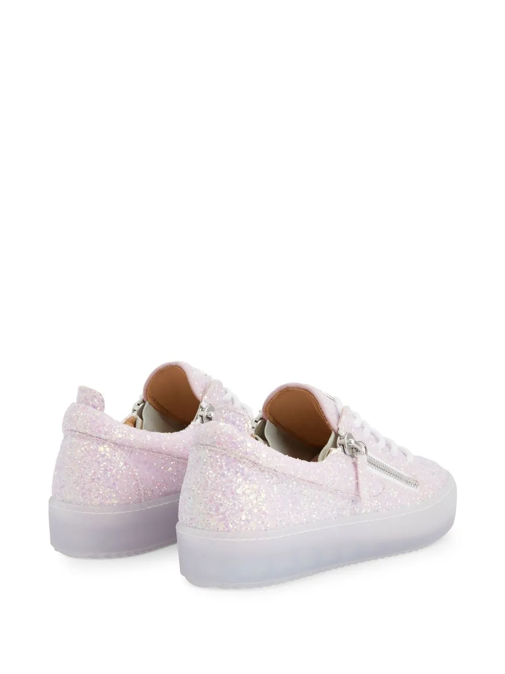 Giuseppe Zanotti zip-detail glitter trainers Pink