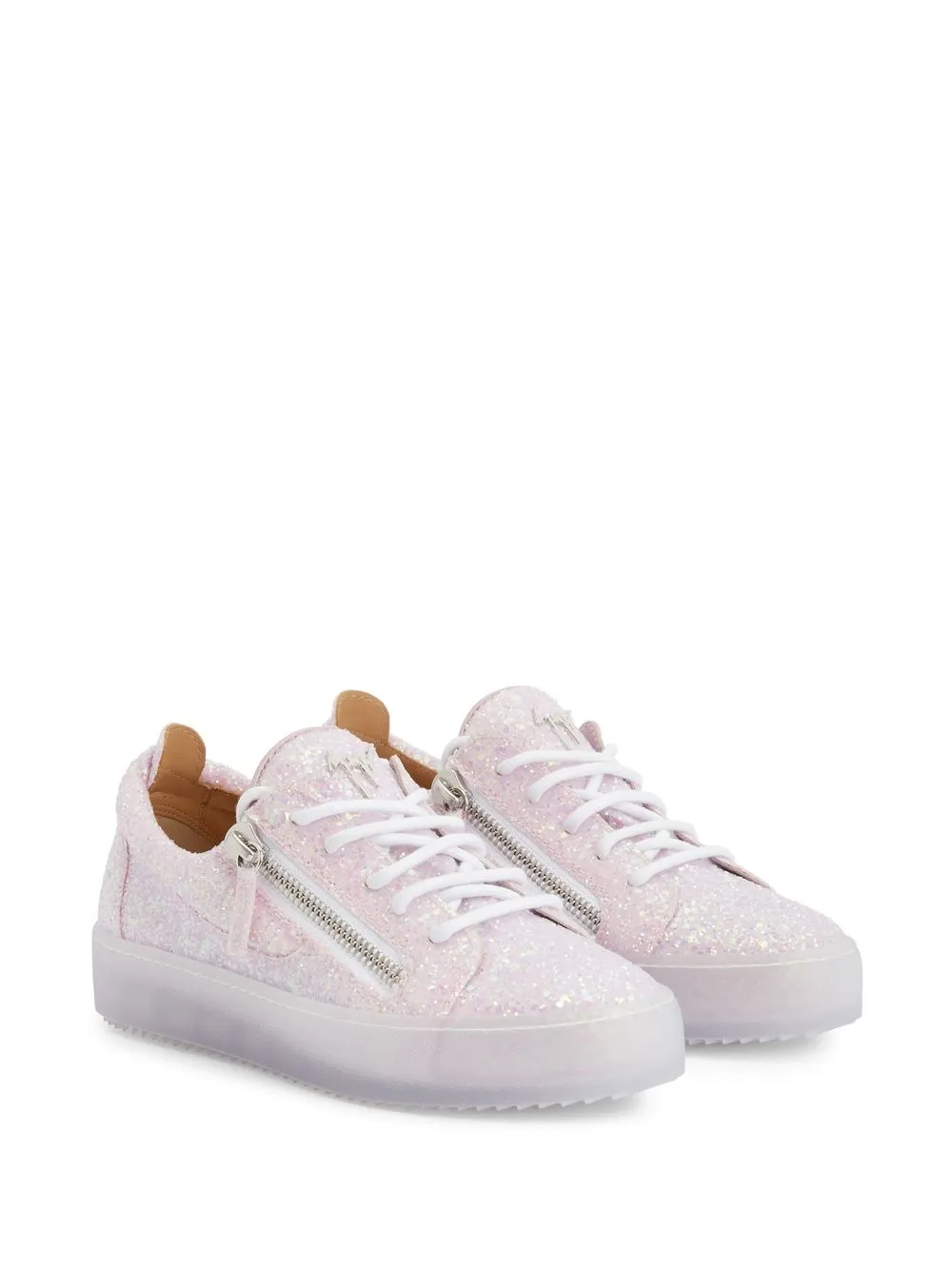 Giuseppe Zanotti zip-detail glitter trainers Pink