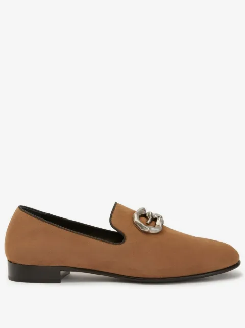 Giuseppe Zanotti logo-plaque leather loafers