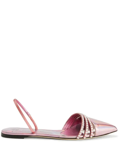 Giuseppe Zanotti Claralie rhinestone-embellished slingback pumps