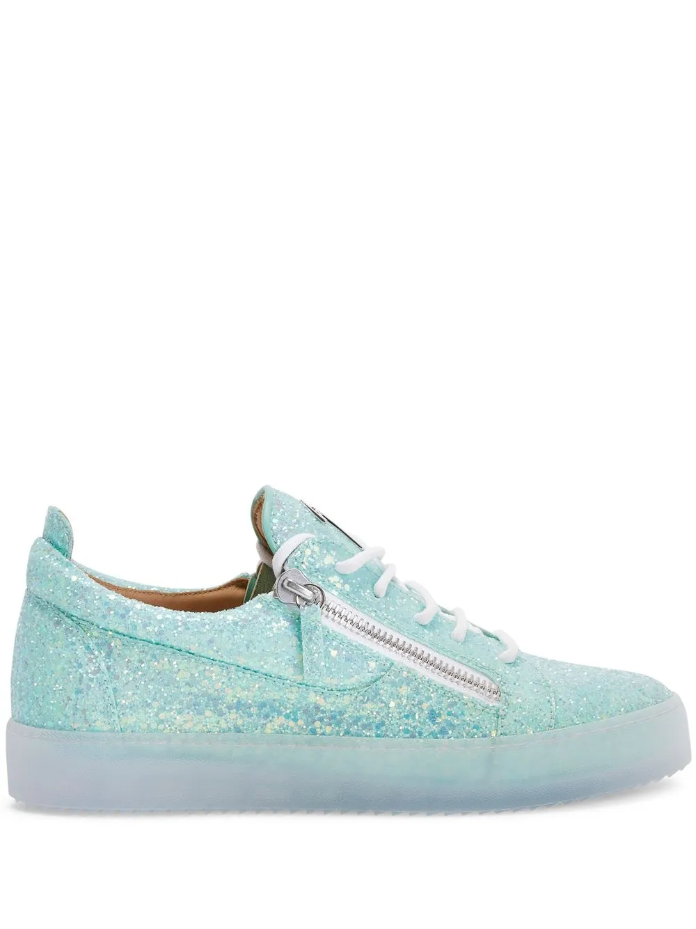 Giuseppe Zanotti zip-detail glitter trainers Blue