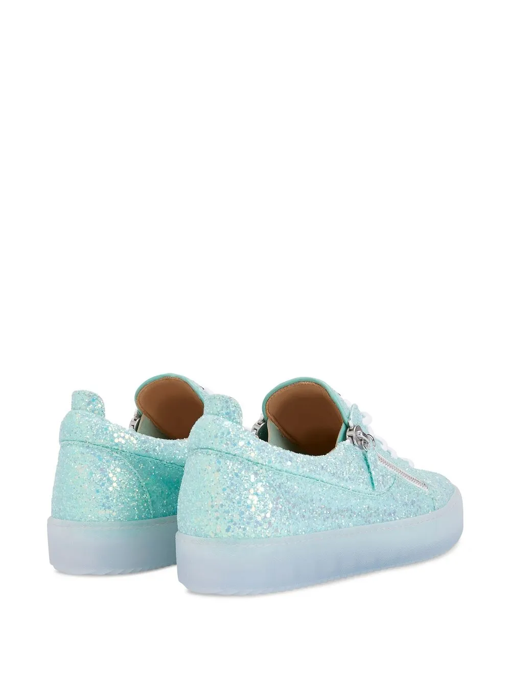 Giuseppe Zanotti zip-detail glitter trainers Blue