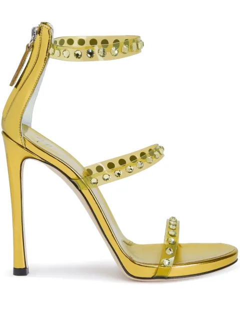 Giuseppe Zanotti sandalias de tacón alto con detalles de gemas