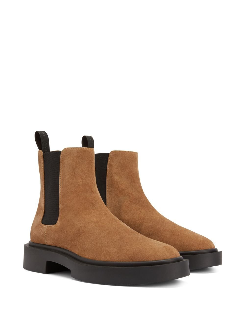 Shop Giuseppe Zanotti Suede-leather Chelsea Boots In Brown