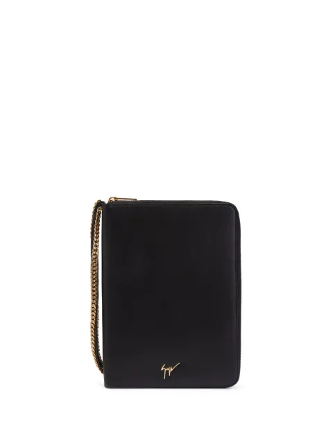 Giuseppe Zanotti chain-strap leather card case