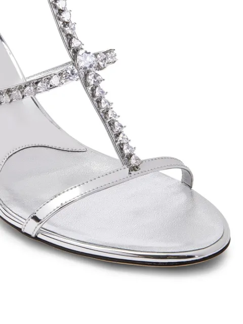 Giuseppe Zanotti crystal embellishment high-heeled sandals E300008001 - 3