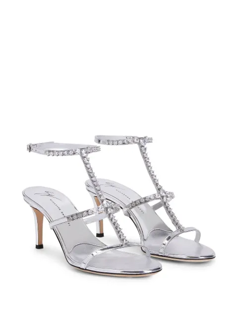 Giuseppe Zanotti crystal embellishment high-heeled sandals E300008001 - 1