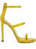 Giuseppe Zanotti metallic-effect high-heeled sandals - Yellow