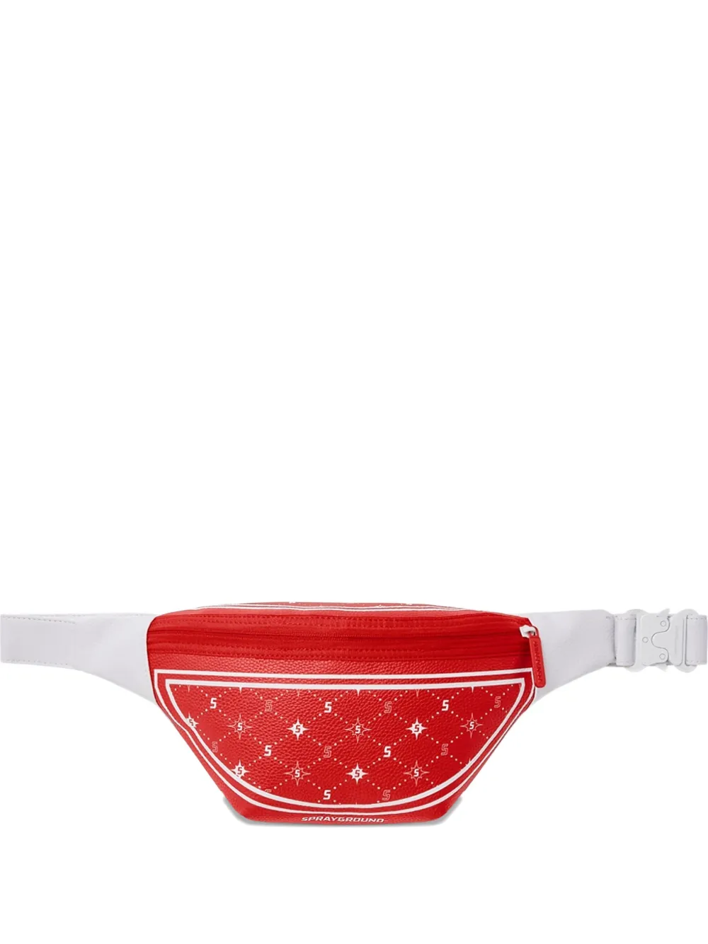 Sprayground diamond-pattern belt bag | Red | Image 1