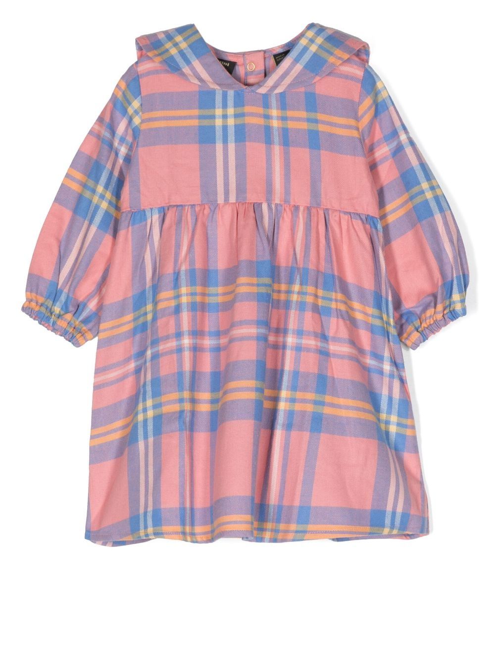 

Mini Rodini check-print dress - Pink