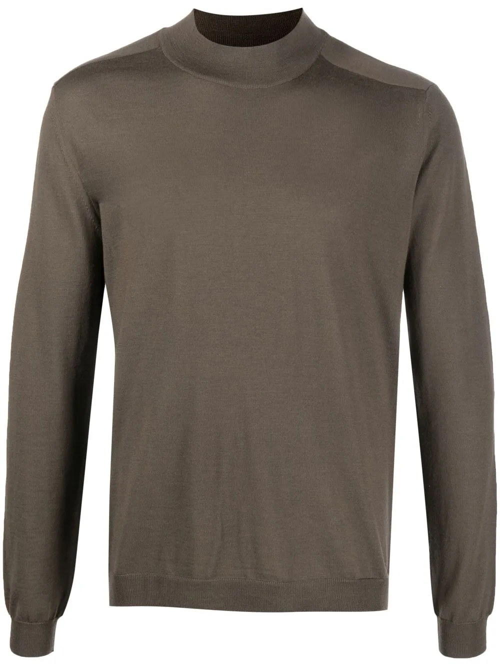 

Low Brand ribbed-knit mock neck sweatshirt - Brown