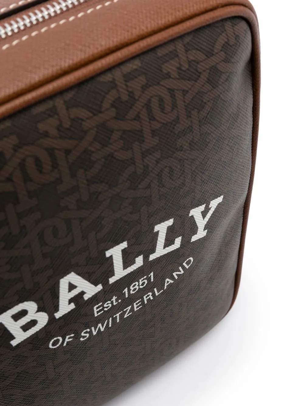 Bally Monogramprint Messenger Bag In Brown ModeSens