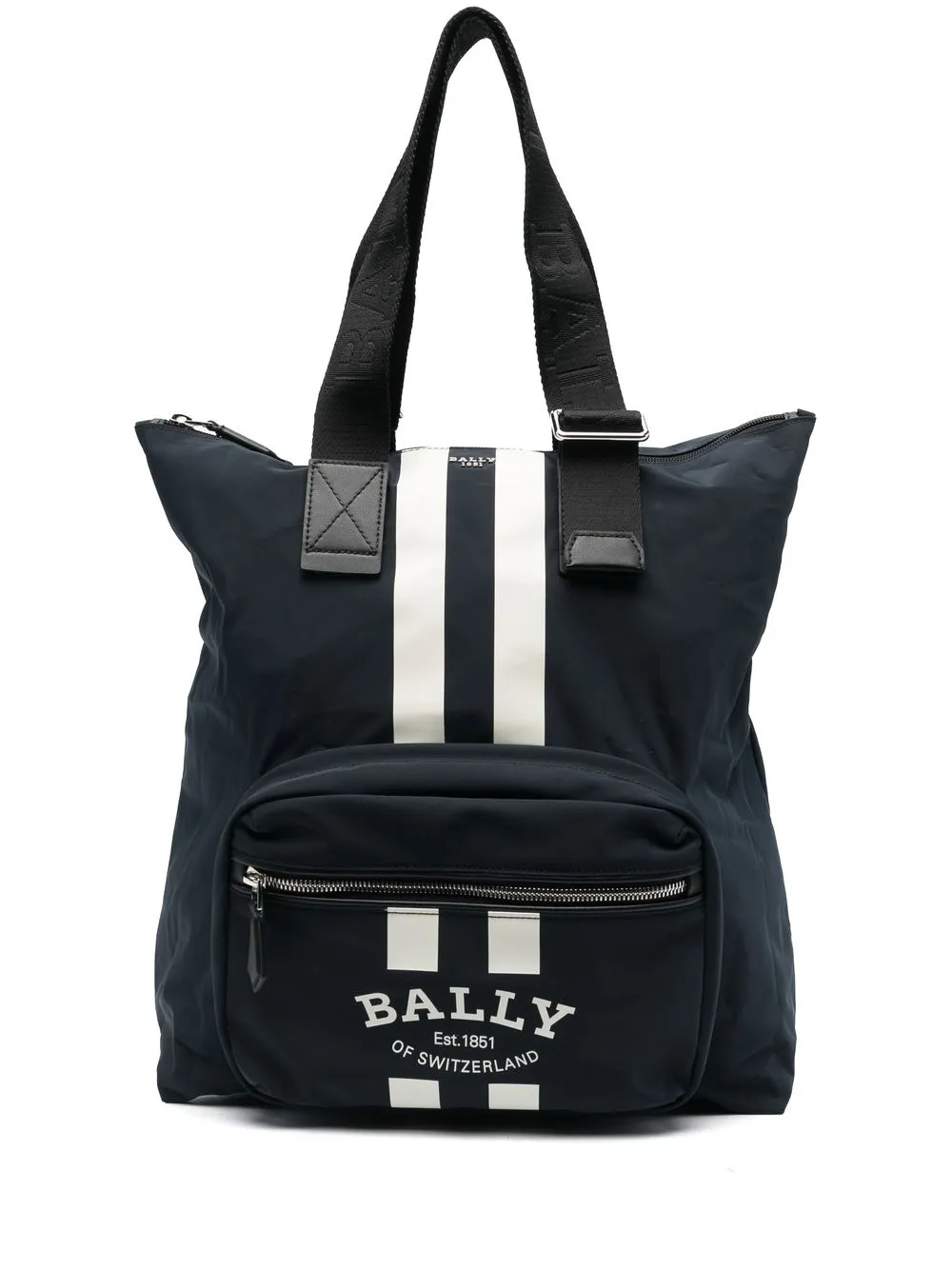 

Bally Fallie logo-print tote bag - Azul