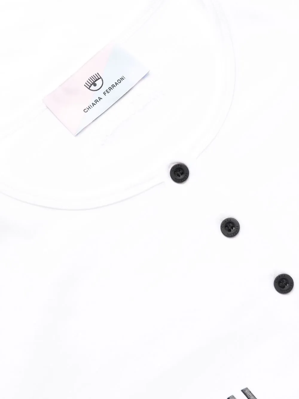  Chiara Ferragni Pigiama Con Stampa Eyelike - Bianco 