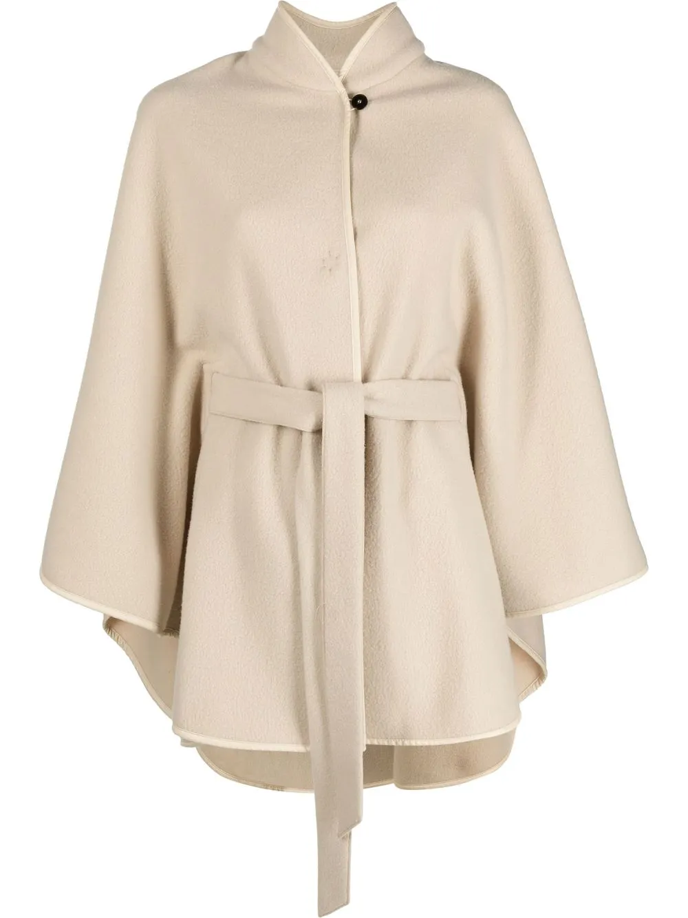 

Forte Forte belted hooded cape - Neutrals