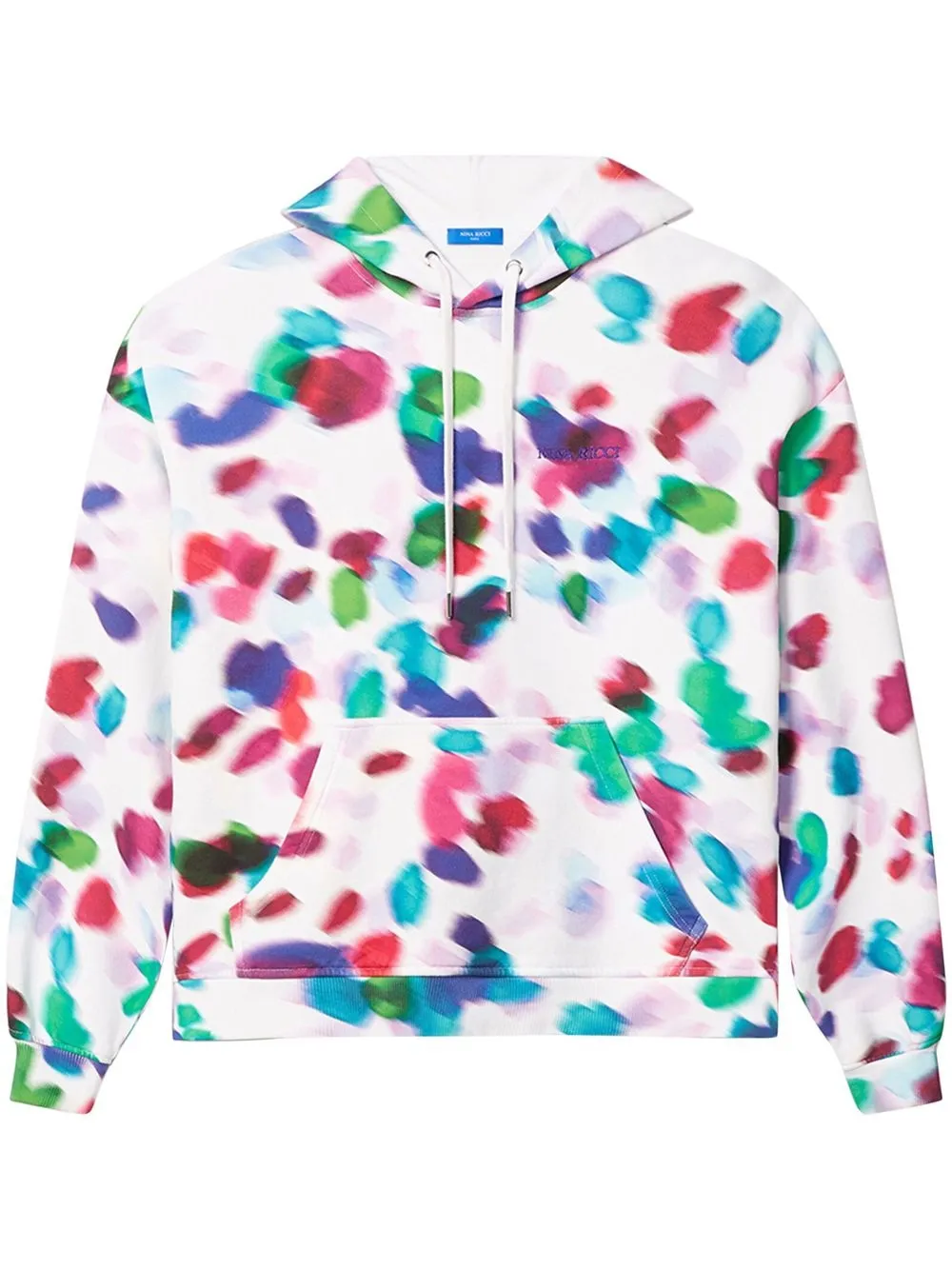 

Nina Ricci abstract-print cotton hoodie - White