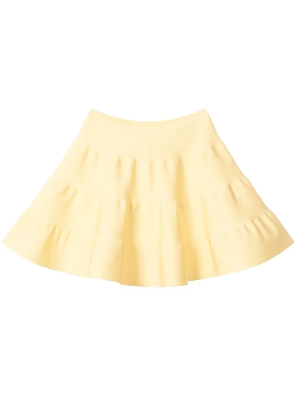 

Nina Ricci tiered satin skirt - Yellow