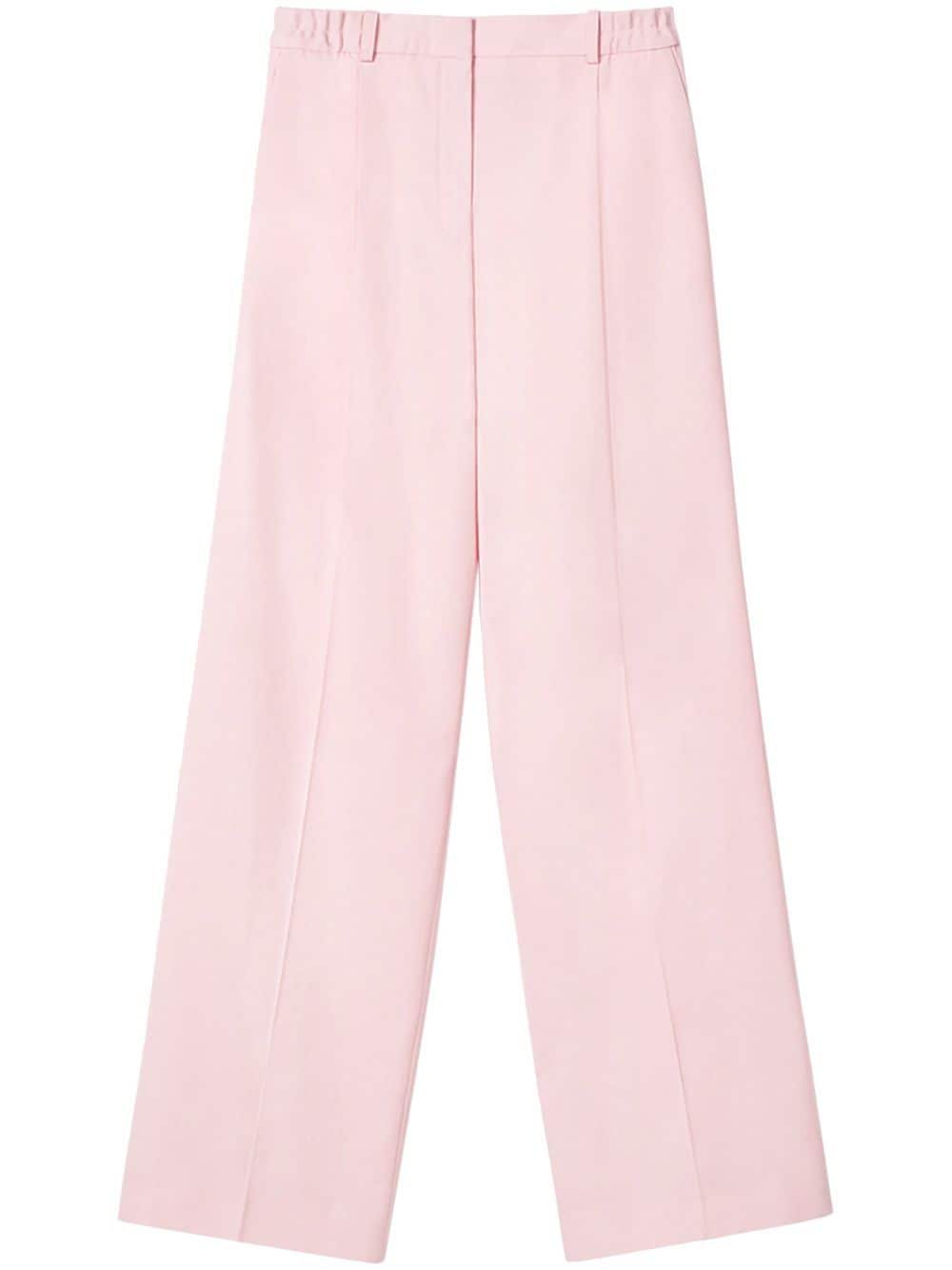 Nina Ricci Pressed Crease Tailored Trousers In Pink