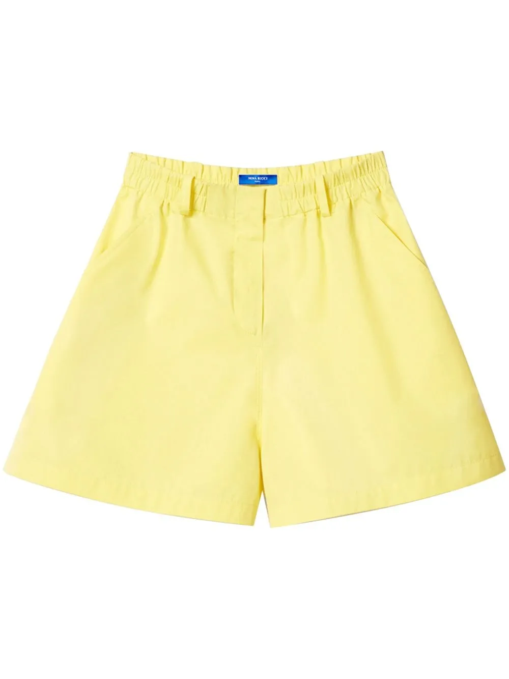 Nina Ricci High Waist Shorts In Yellow