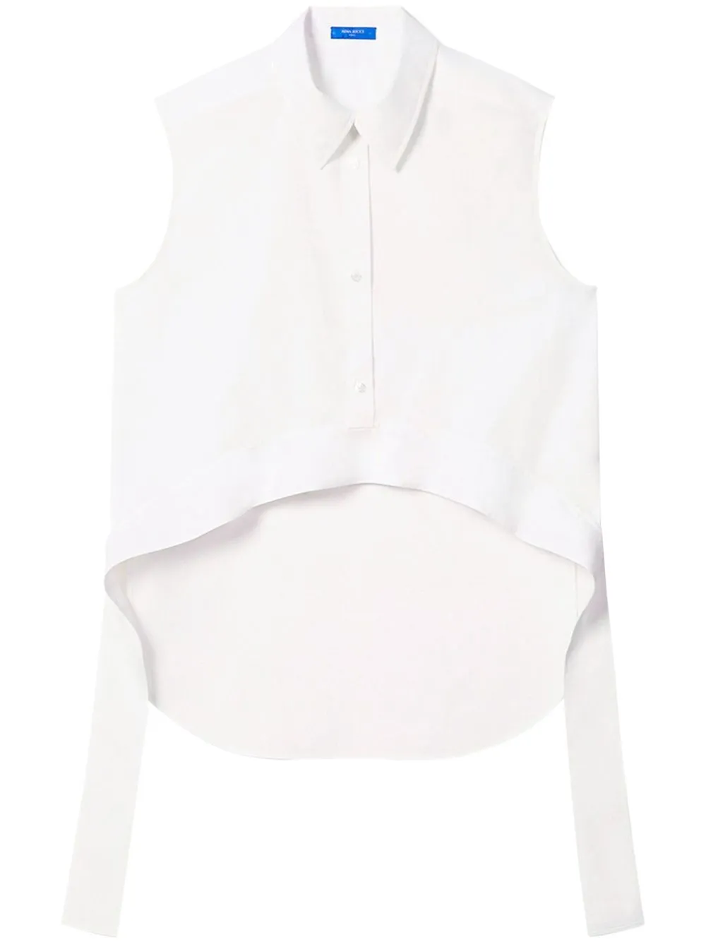 

Nina Ricci sleeveless cotton blouse - White