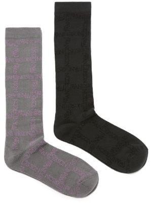 JW Anderson monogram-knit Socks - Farfetch