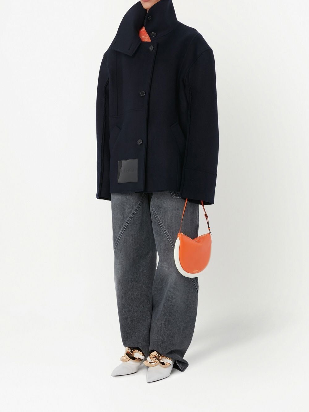 JW Anderson Bumber-Moon schoudertas - Oranje