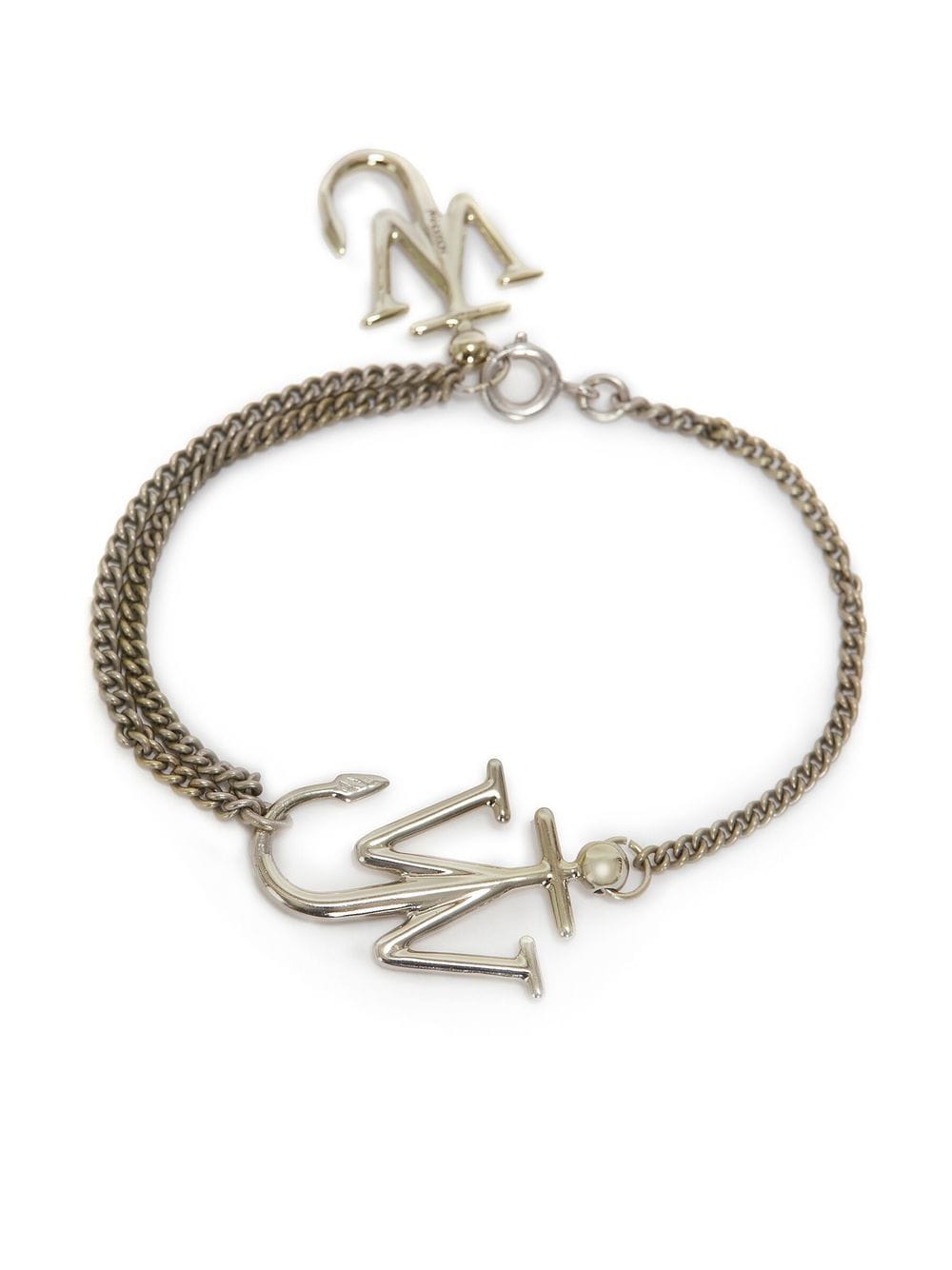 Jw Anderson Anchor Pendant Bracelet In Yellow
