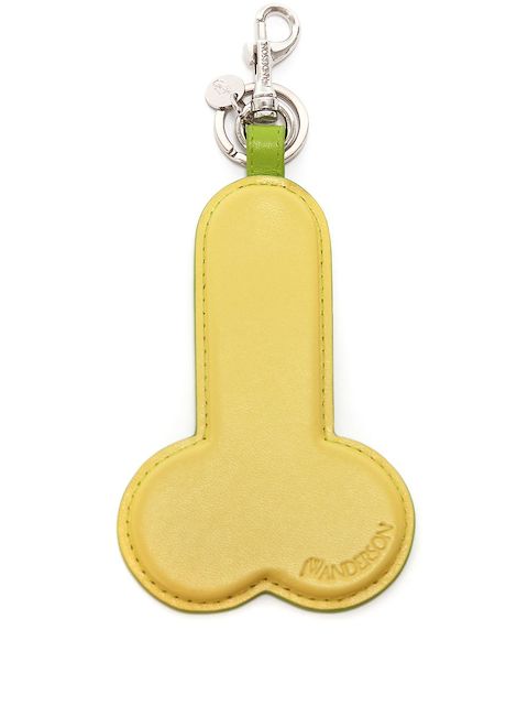 JW Anderson two-tone leather keyring
