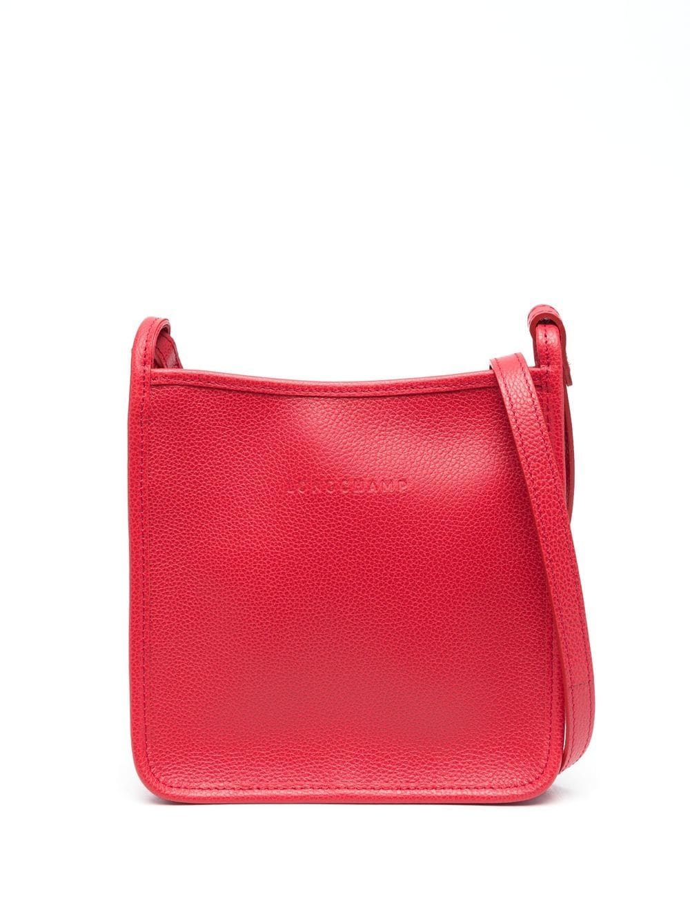 Longchamp, Bags, Longchamp Red Leather Hobo Shoulder Bag